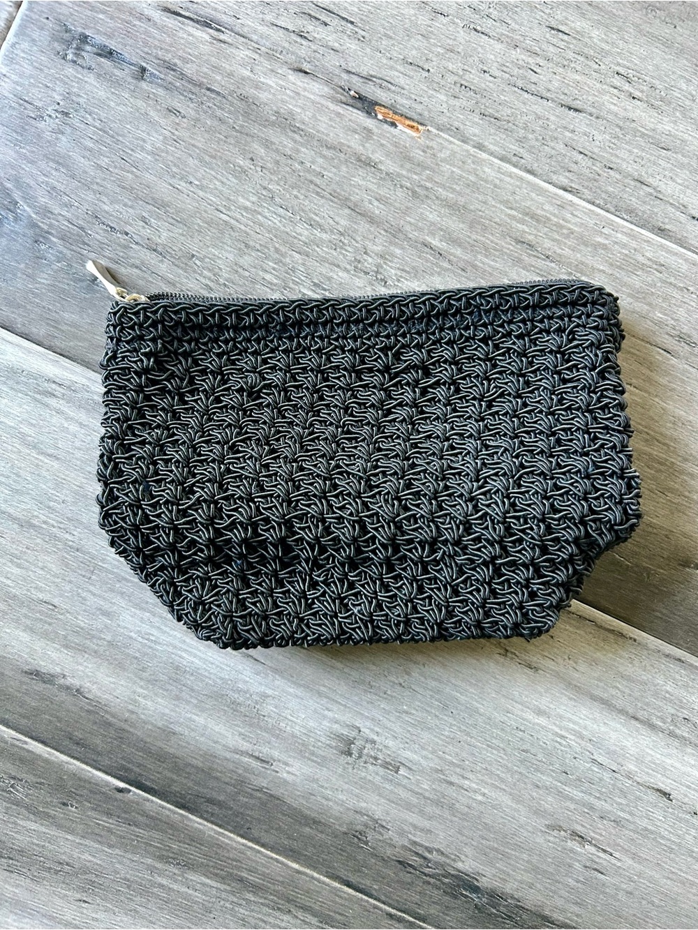 Wild Fable Black Macrame Crochet Casual Backpack w/ Black Crochet Pouch - Picture 9 of 11
